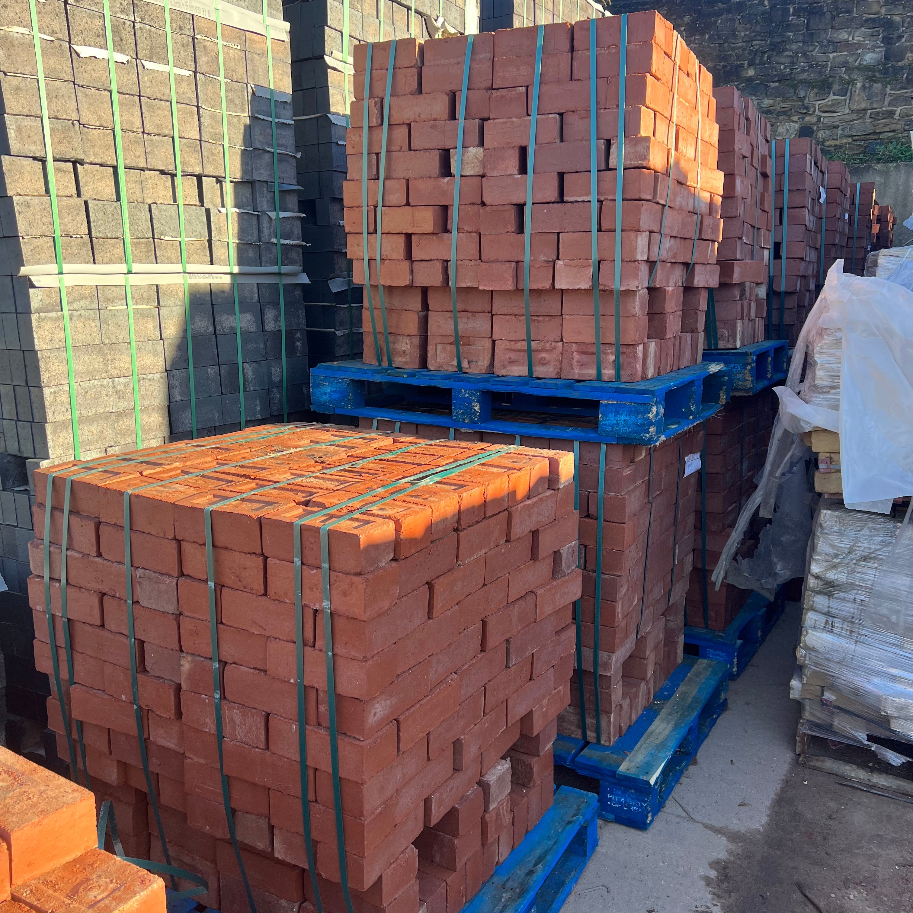 80mm Victorian Red Imperial Pressed Facing Brick - Reclaimed Brick Company