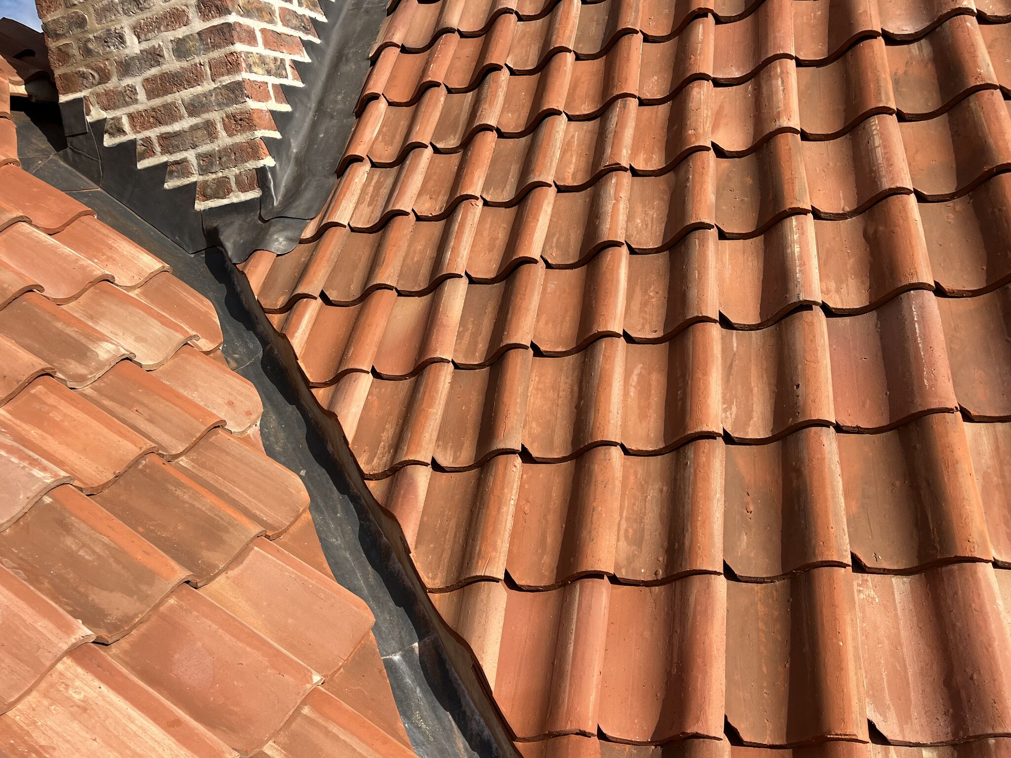 new orange natural clay pantile roof